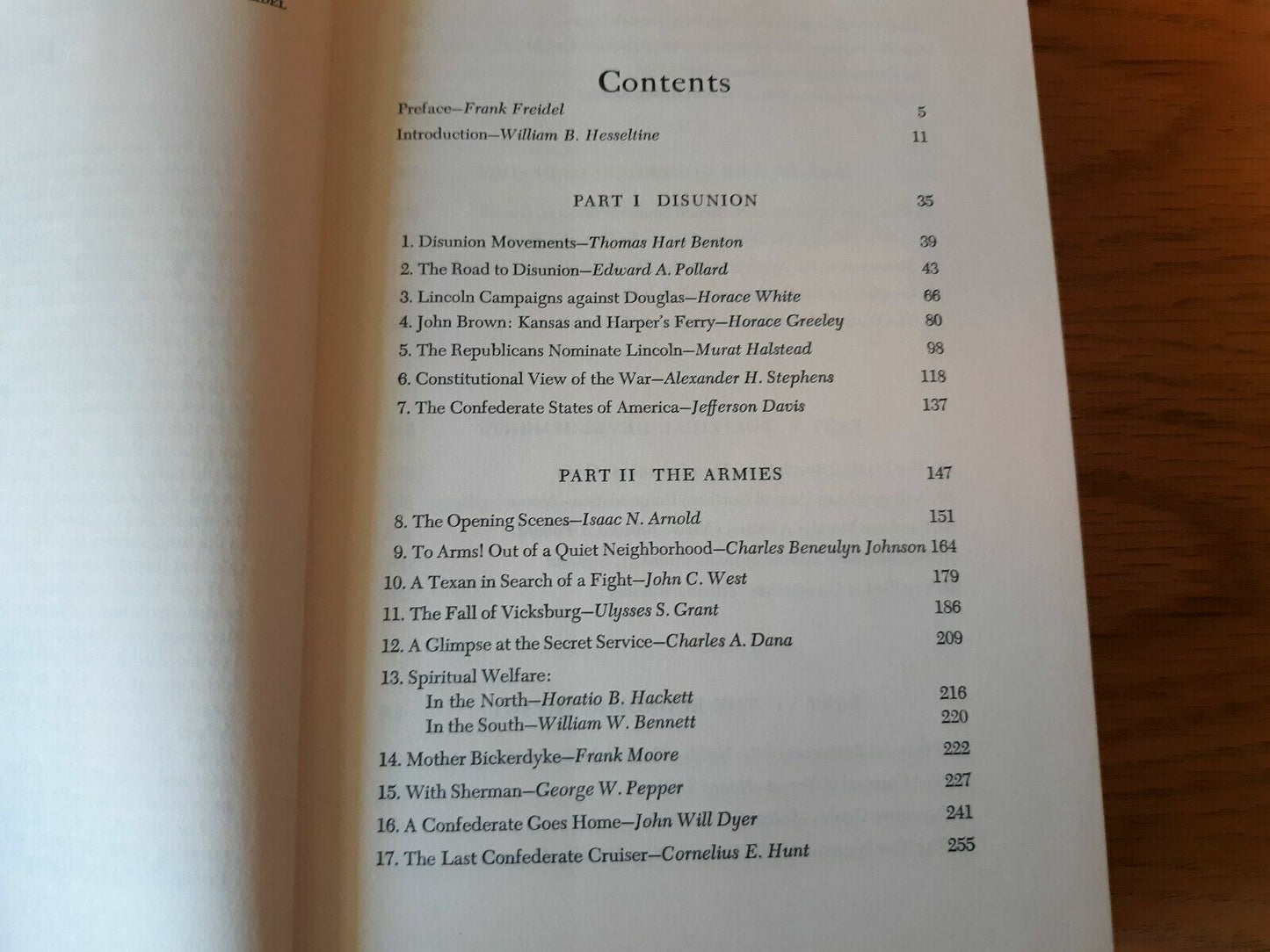 The Tragic Conflict Civil War and Reconstruction by Hesseltine, William B. 1962