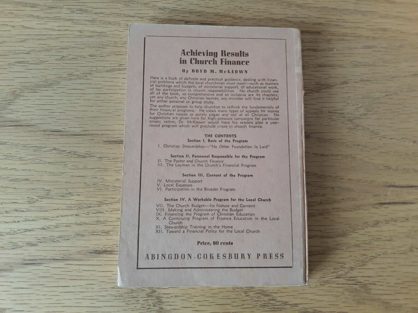 Achieving Results In Church Finance Boyd M. McKeown 1942 Abingdon-Cokesbury
