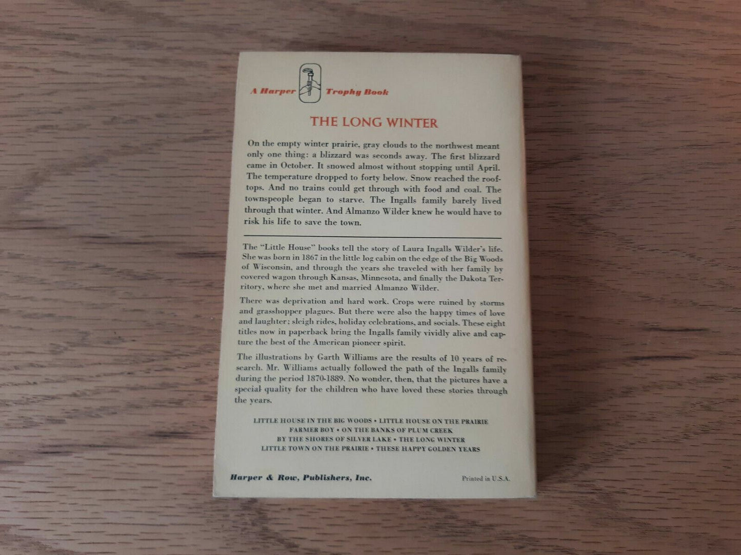 The Long Winter by Laura Wilder 1971