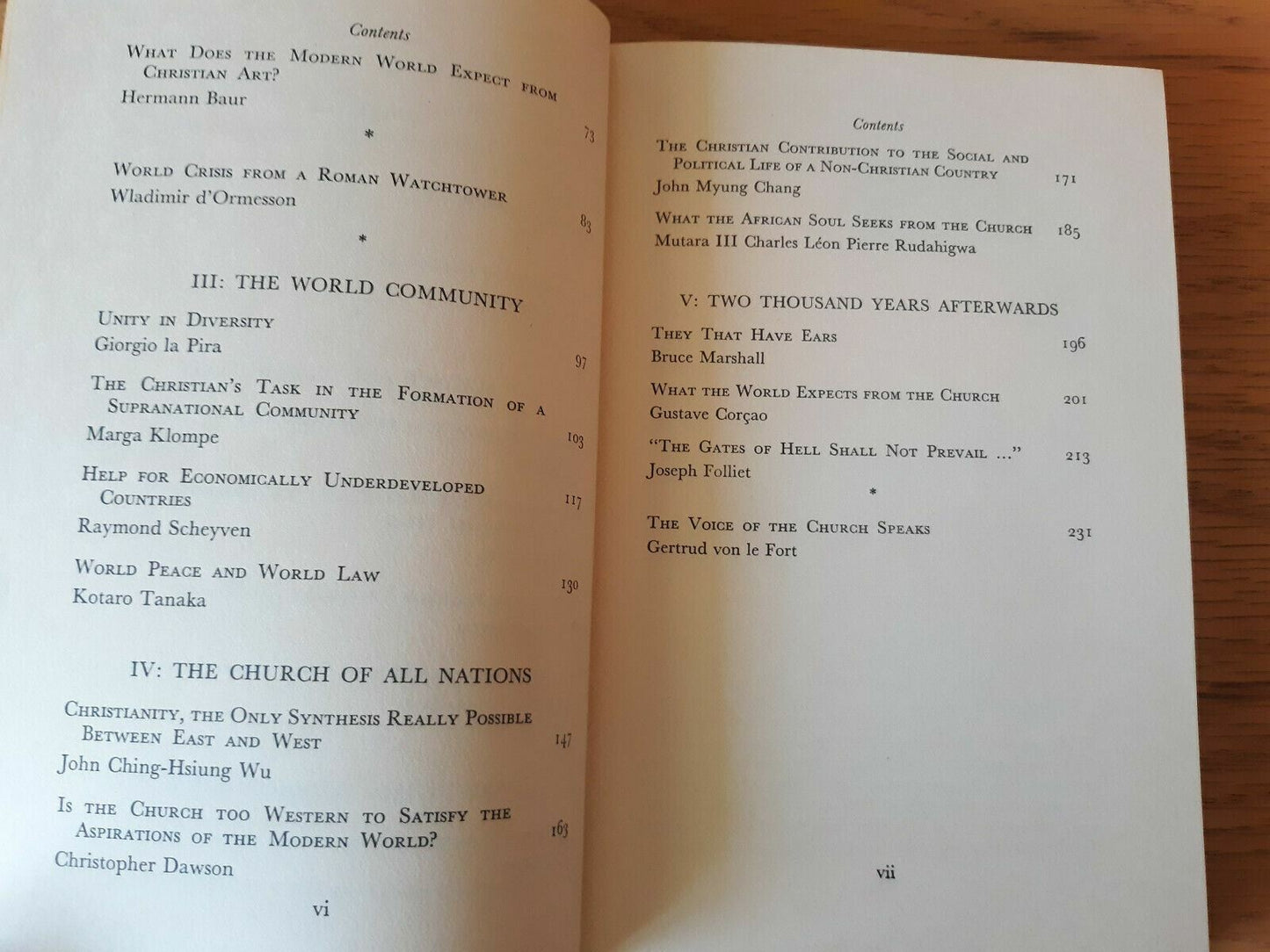World crisis and the Catholic studies published on the occasion of the 1958