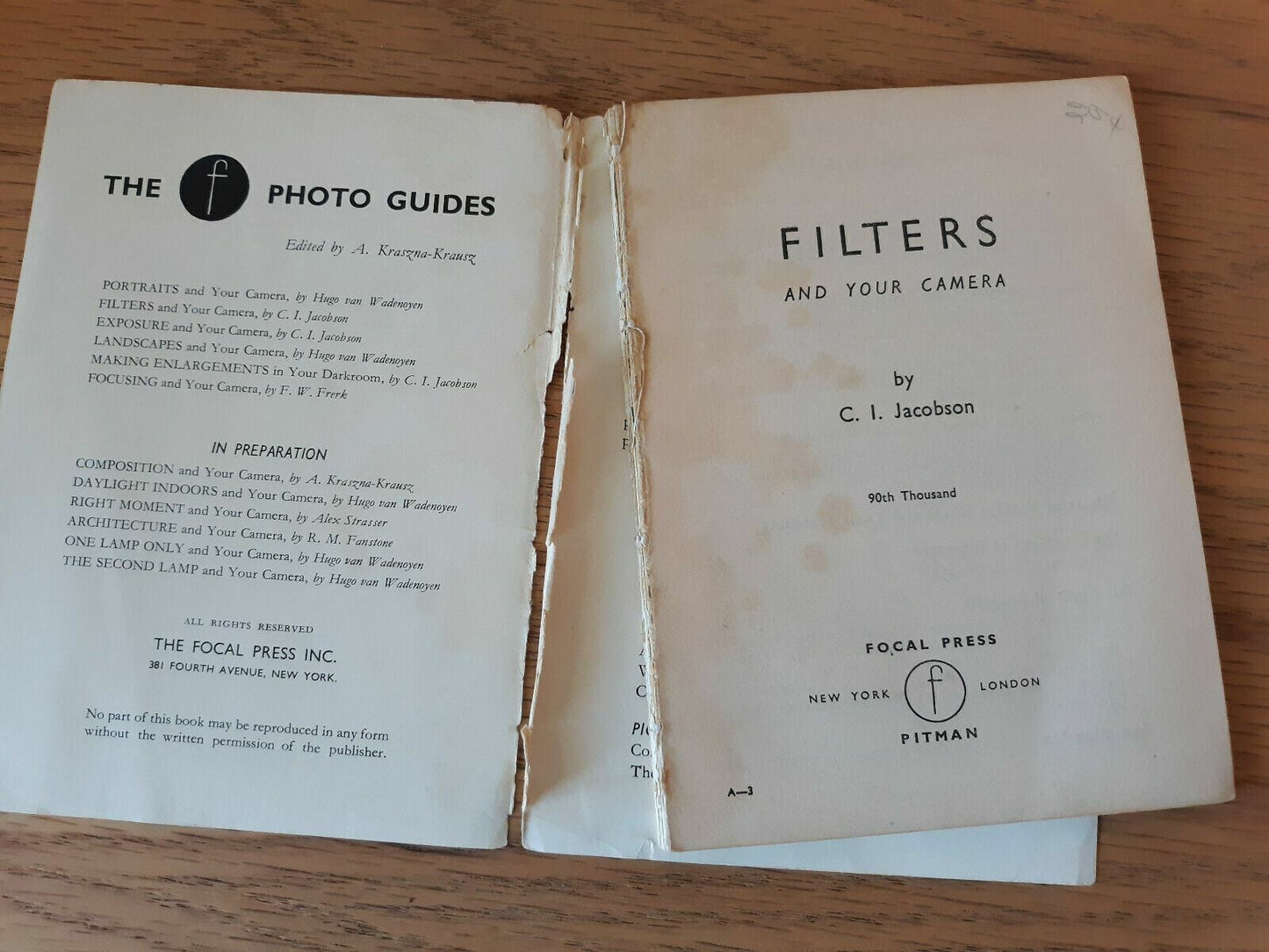 All About Filters A Focal Photo Guide Jacobson 1948