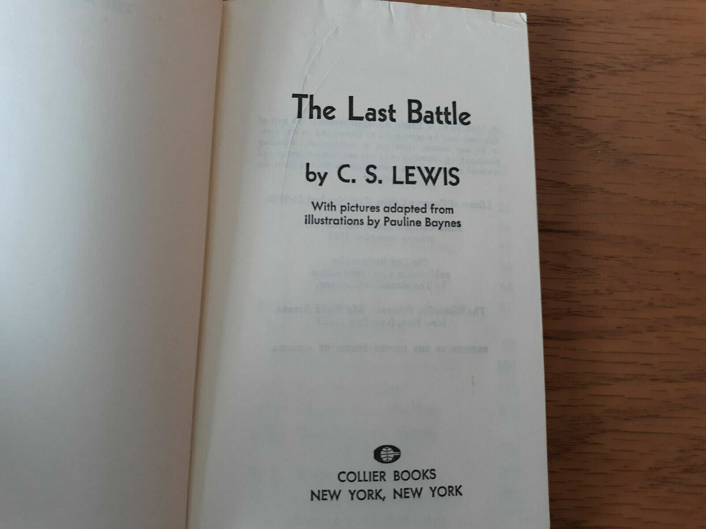 The Last Battle by C S Lewis 1971