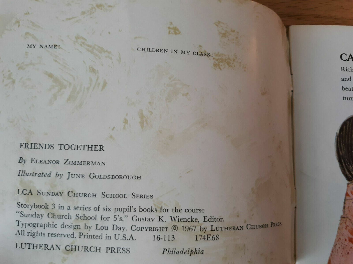 1967 Friends Together Eleanor Zimmerman June Goldsborough