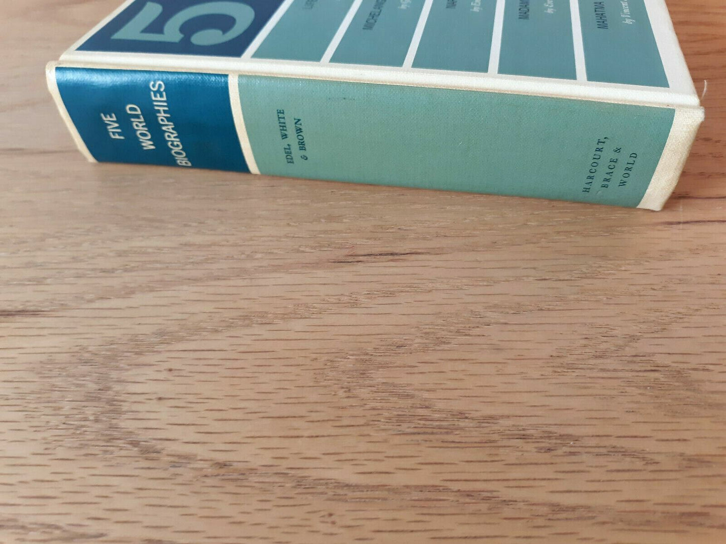 5 World Biographies by Edel White Brown 1961 B