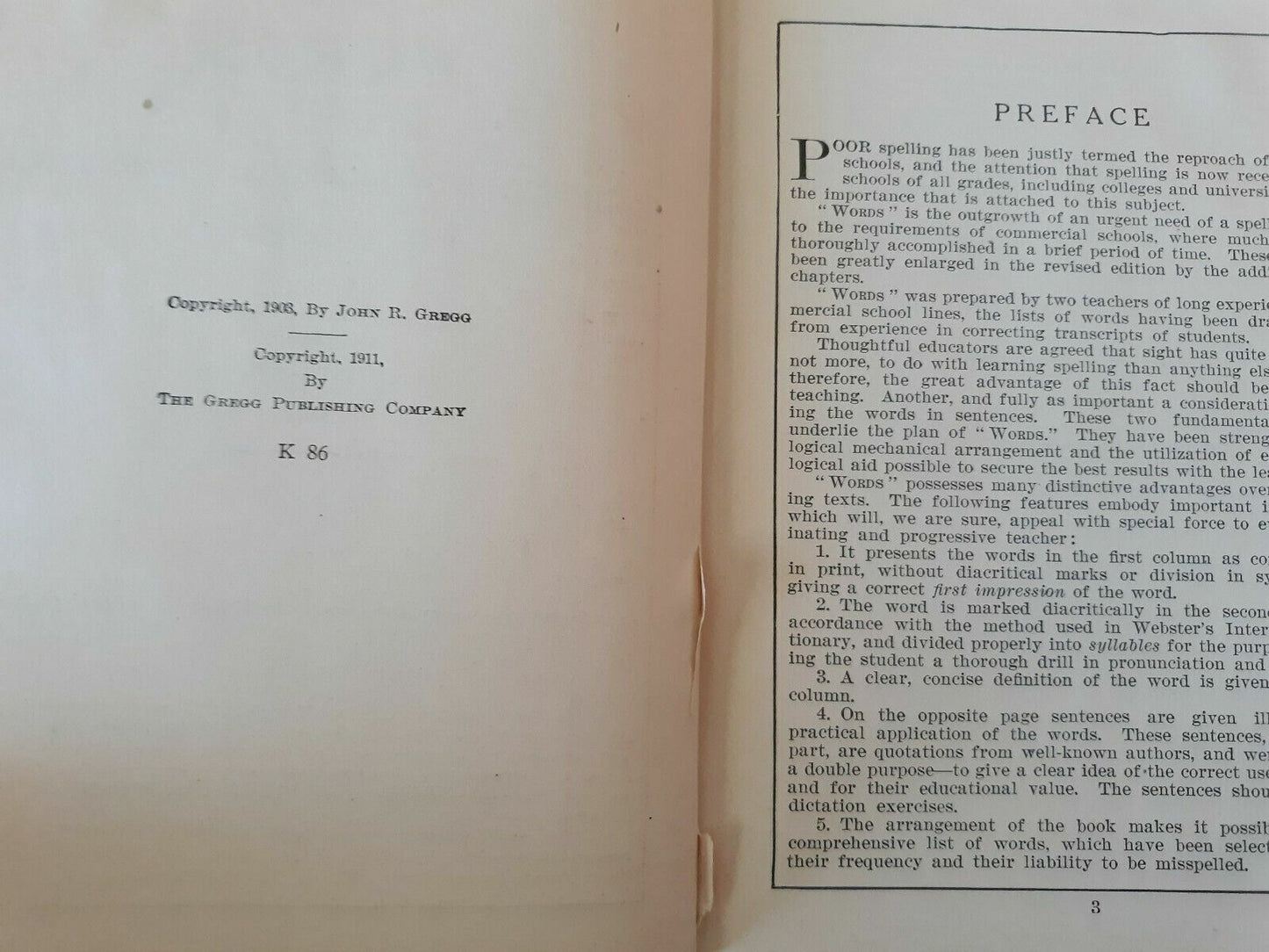 1911 WORDS their Spelling Pronunciation Definition and Application SoRelle/Kitt