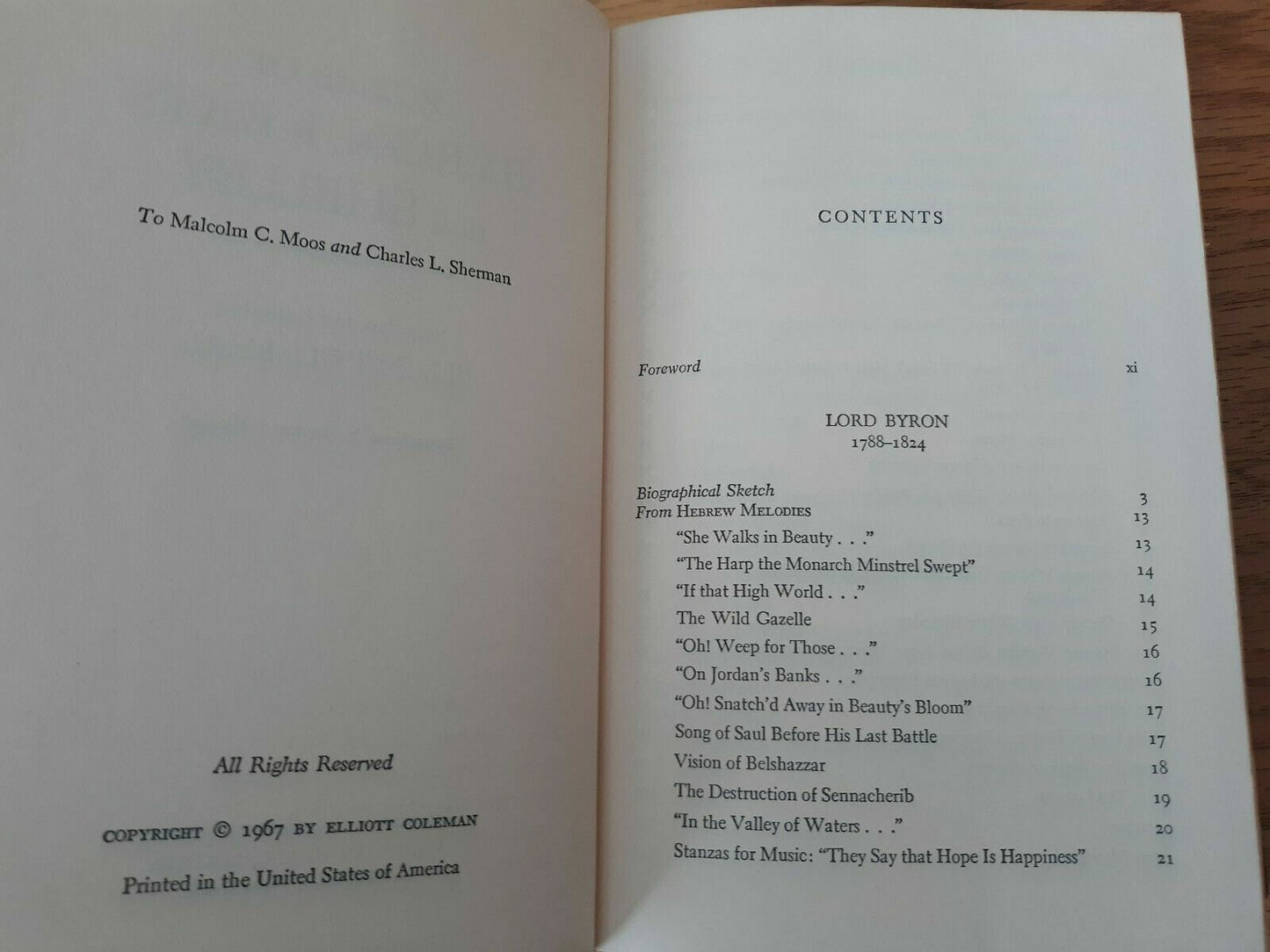 International Collectors POEMS OF BYRON, KEATS AND SHELLEY (1967, Hardcover)