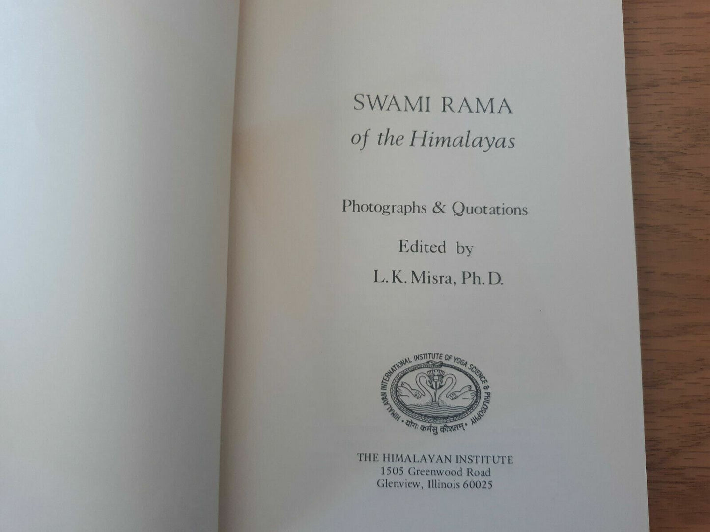 Swami Rama of the Himalayas by Misra 1976