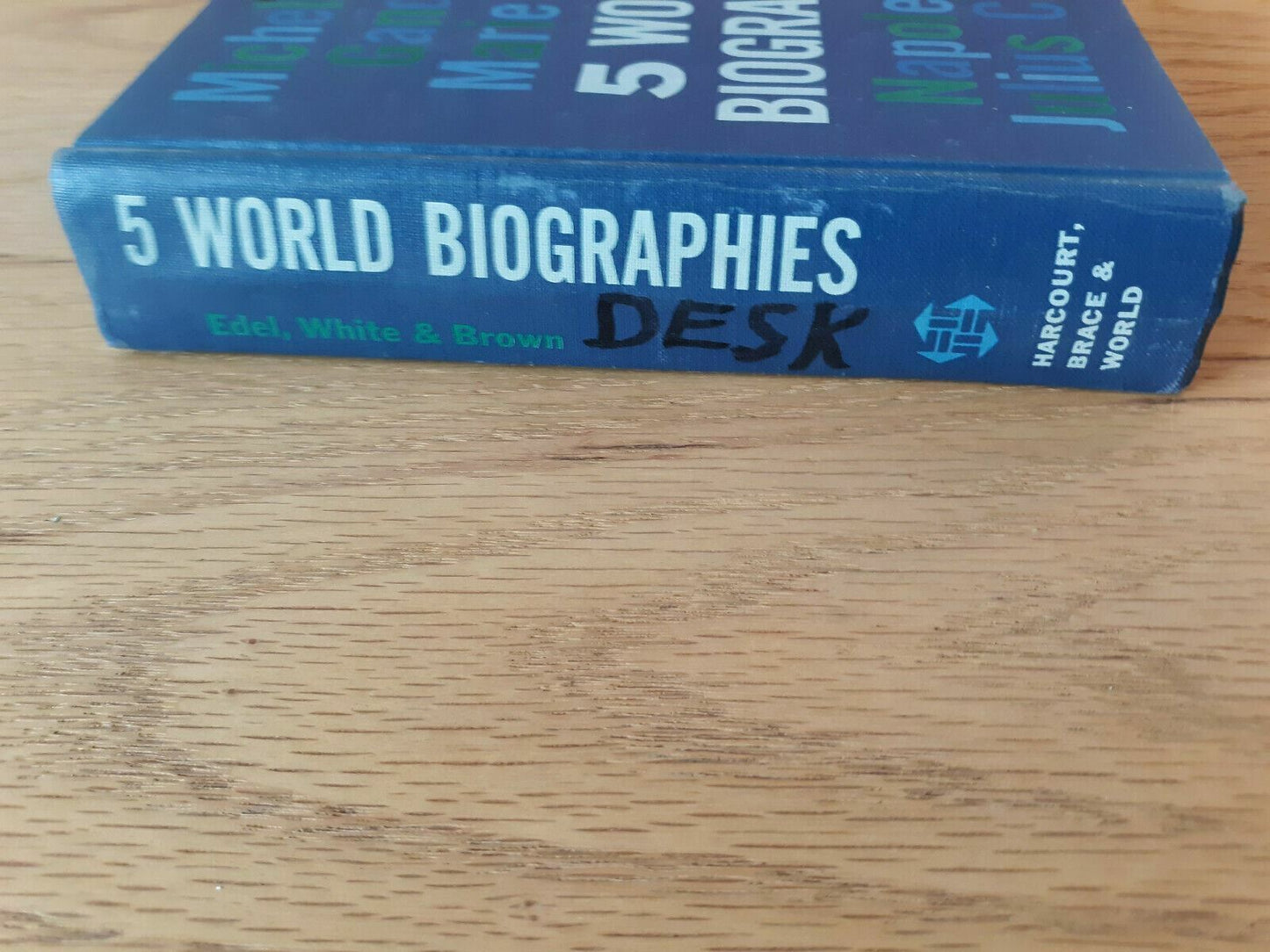 5 World Biographies by Edel White Brown 1961
