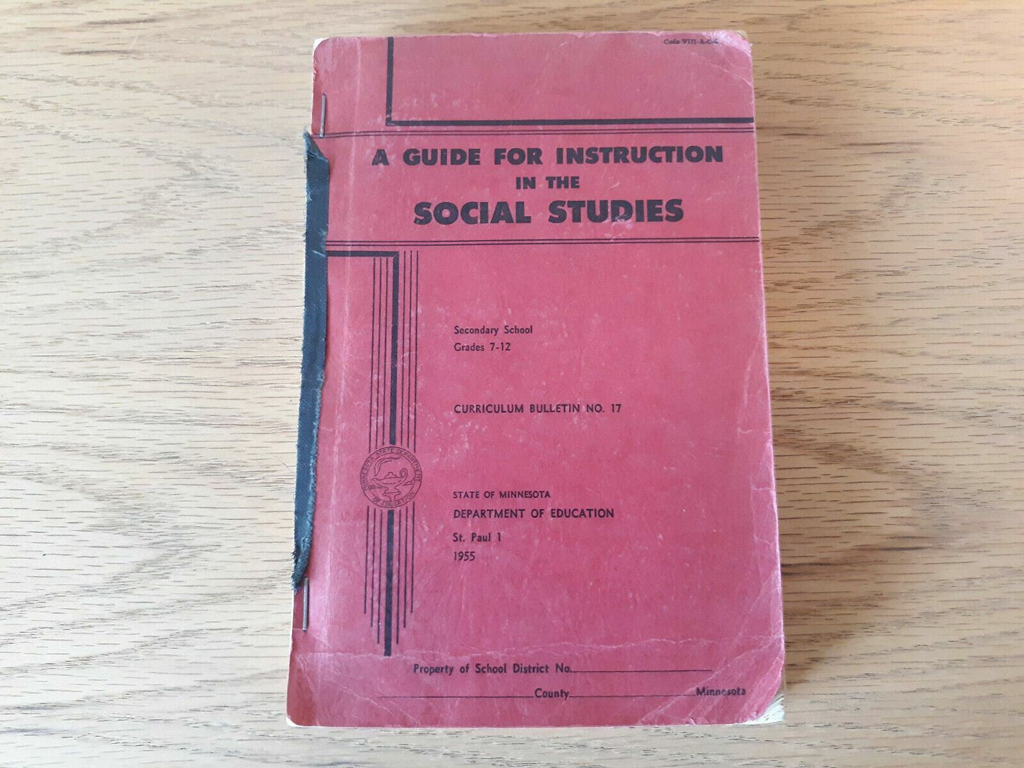 A Guide For Instruction In The Social Studies 1955 Department Of Education MN