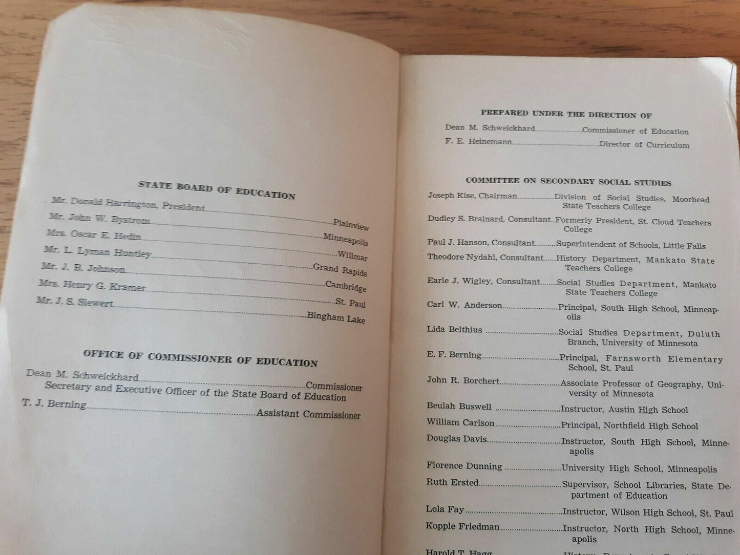 A Guide For Instruction In The Social Studies 1955 Department Of Education MN
