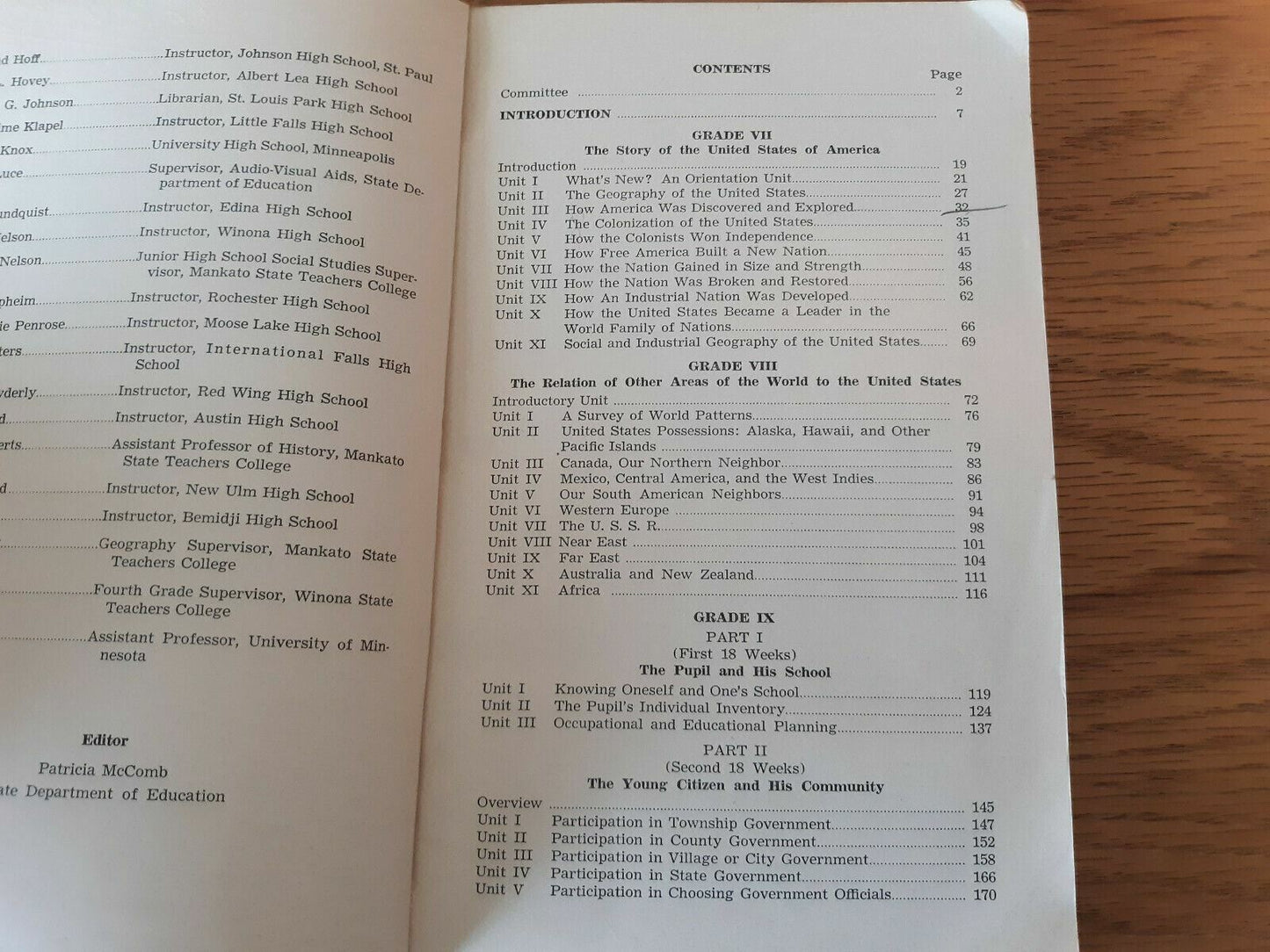 A Guide For Instruction In The Social Studies 1955 Department Of Education MN