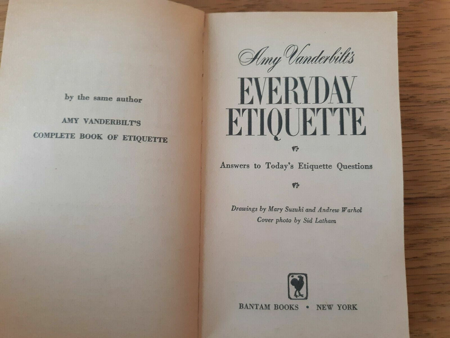 Everyday Etiquette by Vanderbilt, Amy 1960 Paperback
