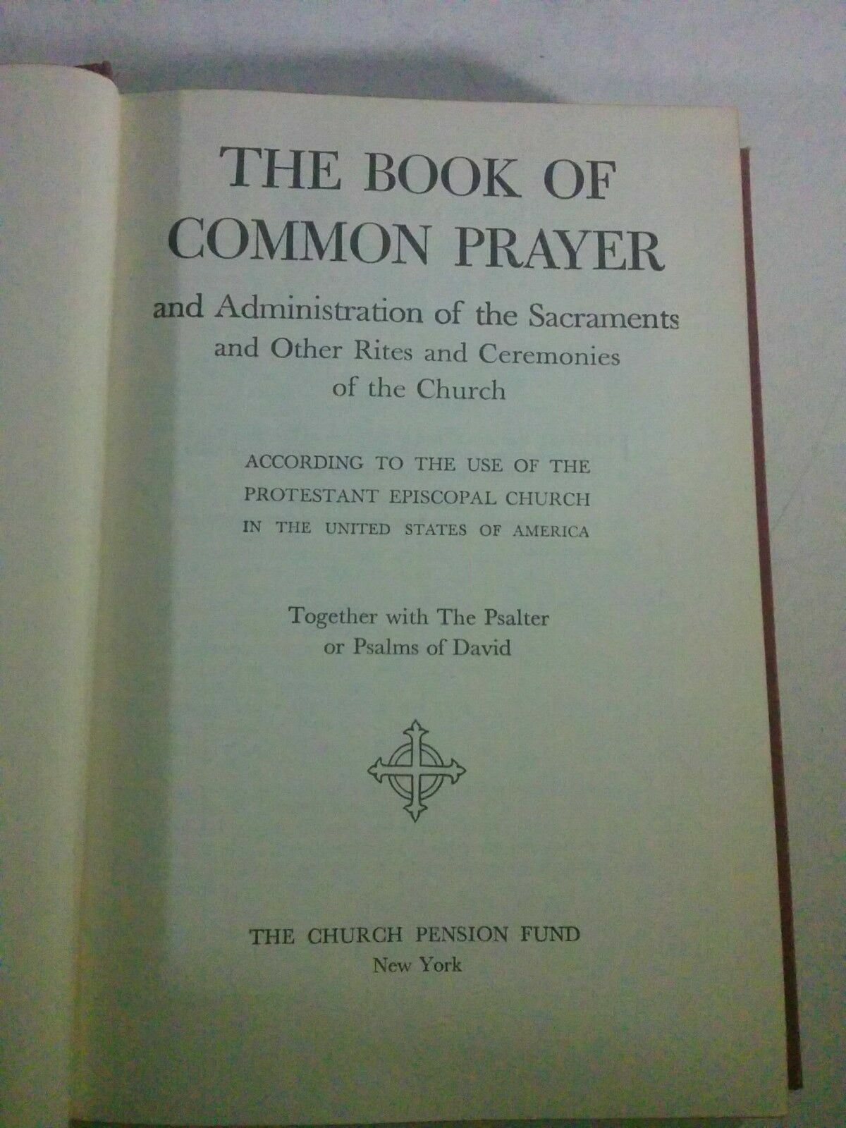 1945 The Book Of Common Prayer with Psalms of David