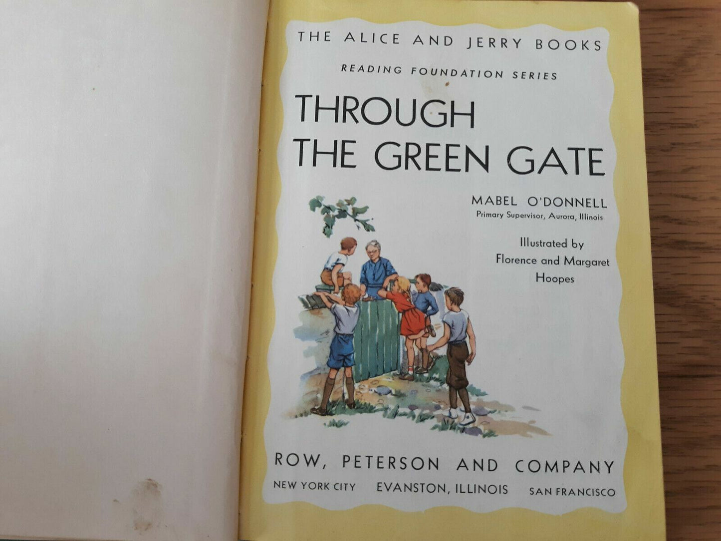 1939 THROUGH THE GREEN GATE The Alice and Jerry Books Early Child Reader