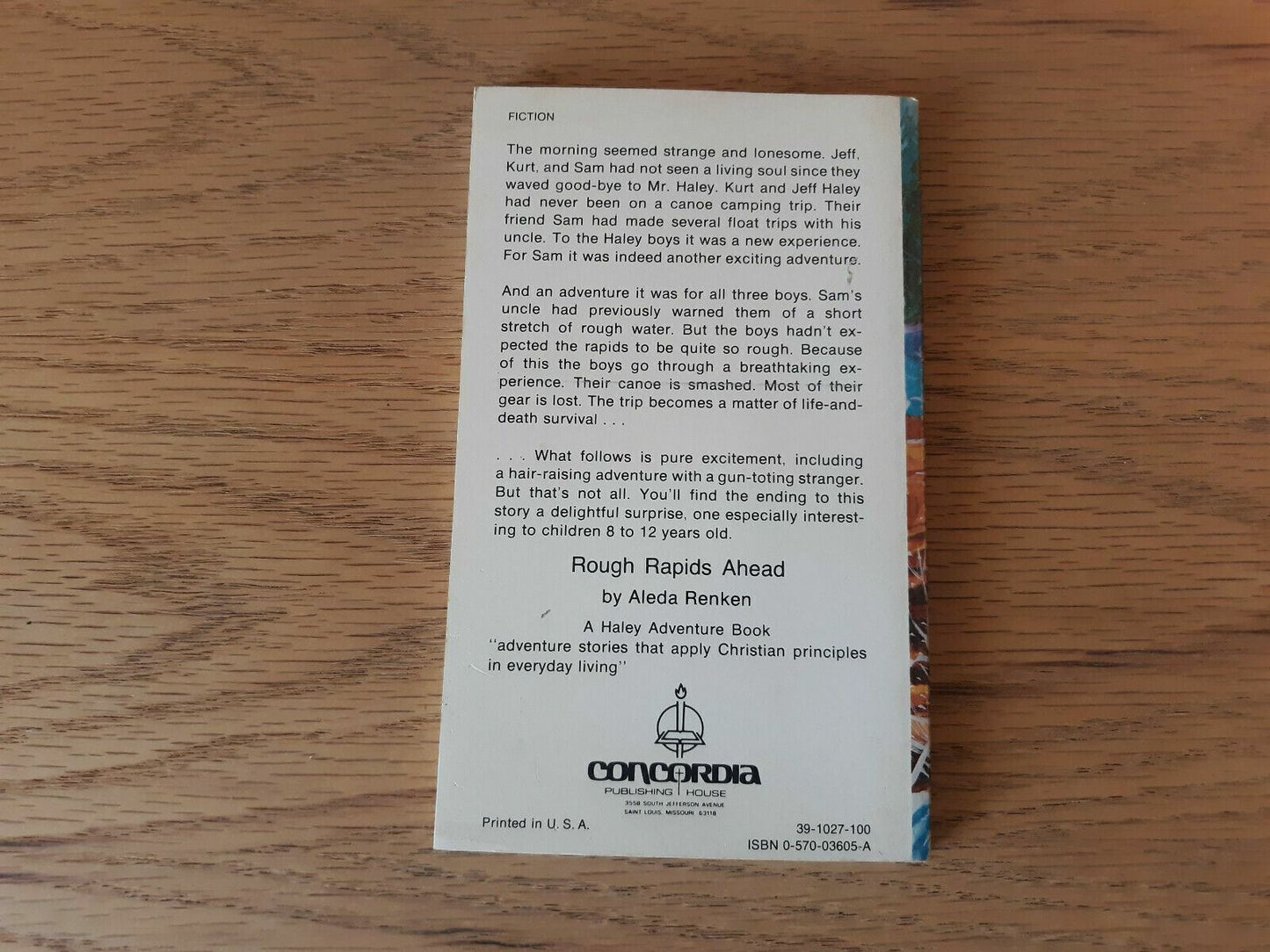 Rough Rapids Ahead by Aleda Renken 1974 Paperback