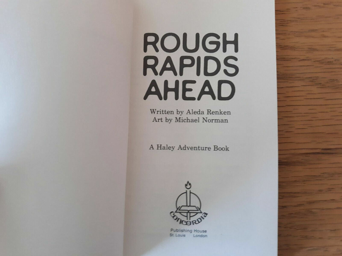 Rough Rapids Ahead by Aleda Renken 1974 Paperback
