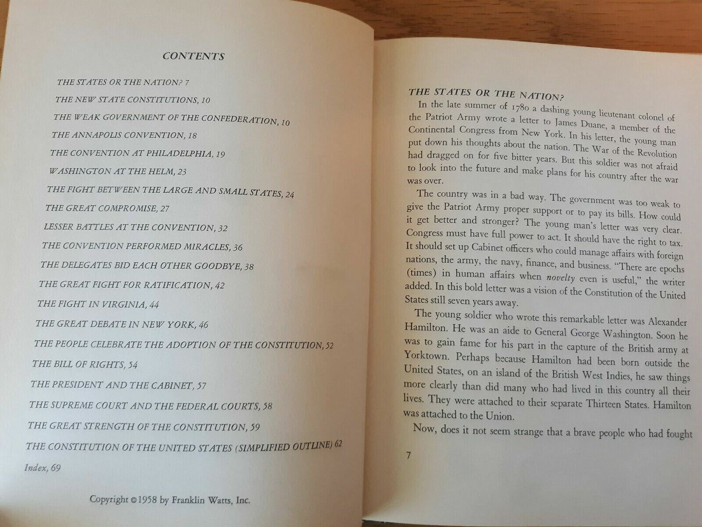 The First Book of the Constitution by Richard B. Morris, Hardcover, 1958