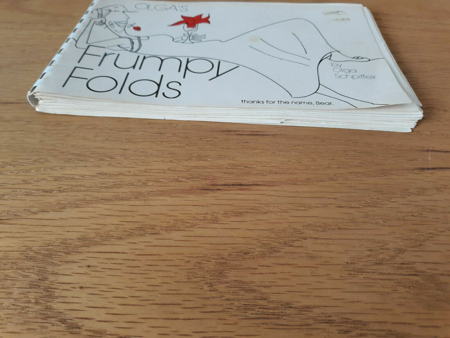1980 Olga's Frumpy Folds By Olga Schpifer Vintage Book Schpitfeir Enterprises