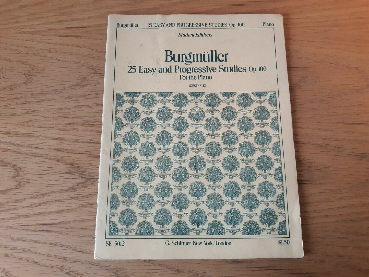 Friedrich Burgmuller 25 Easy and Progressive Studies For The Piano 1931 SE 5012