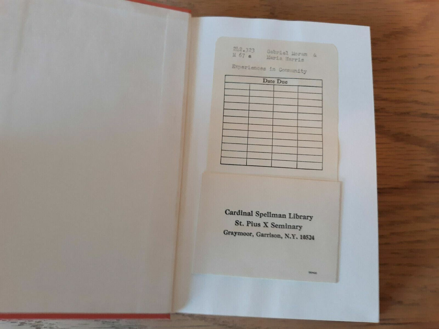 Experiences in community Should religious life survive? by Moran, Gabriel 1968 B
