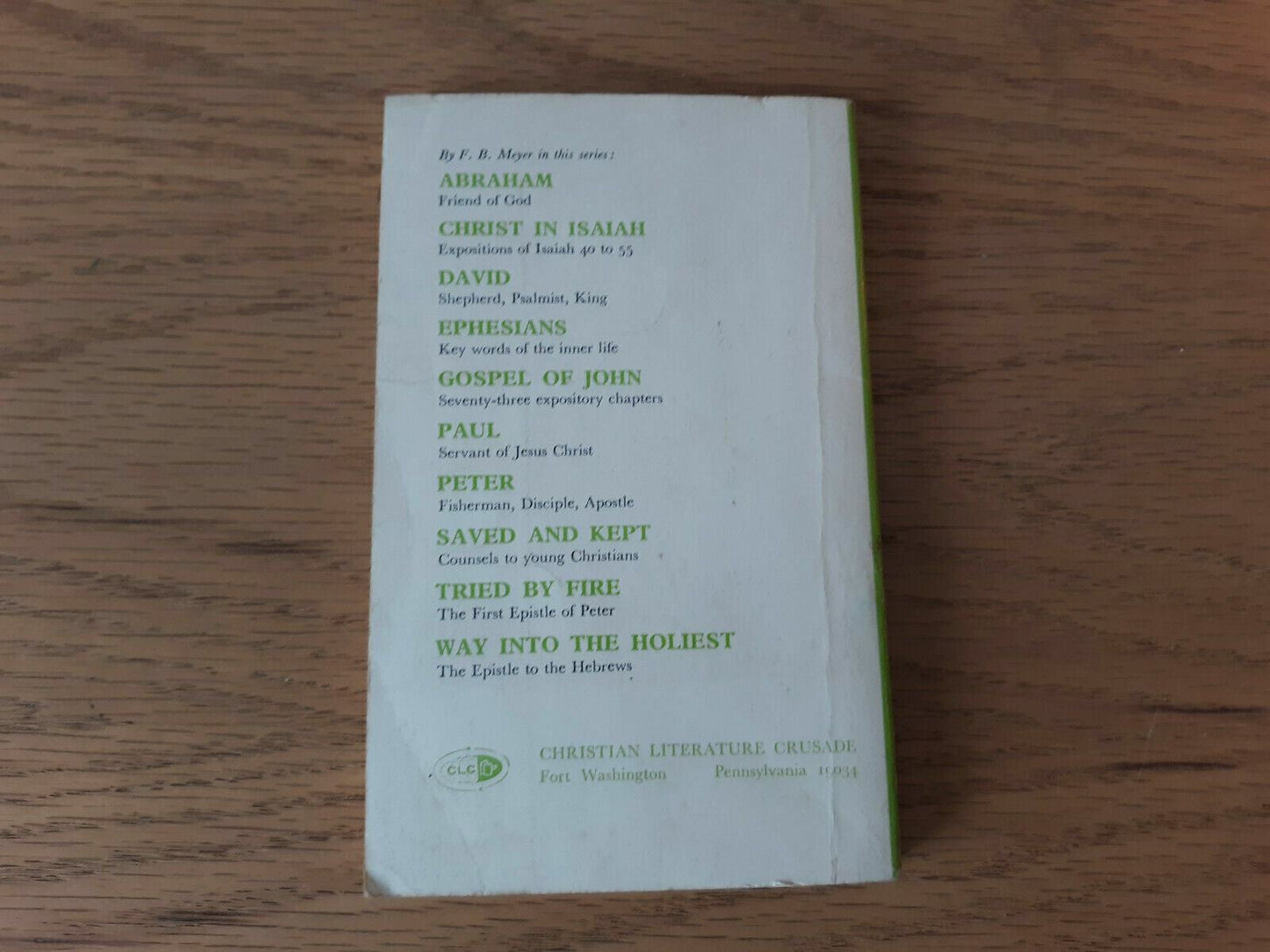 Paul Servant of Jesus Christ by F B Meyer 1971