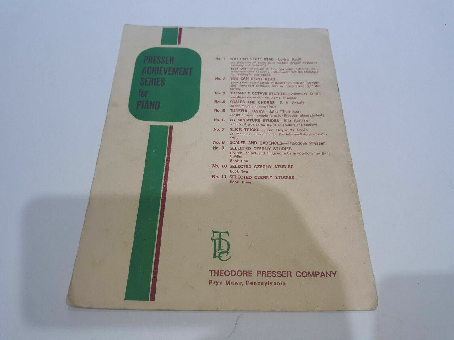 Scales and Cadences (Sheet music) by Theodore Presser 1965