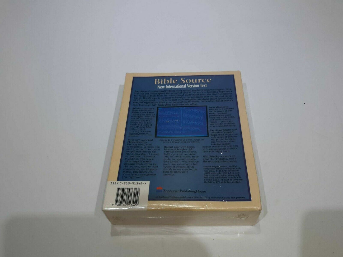 Sealed Zondervan Bible Source NIV Study Bible Notes 3 1/2" Disks
