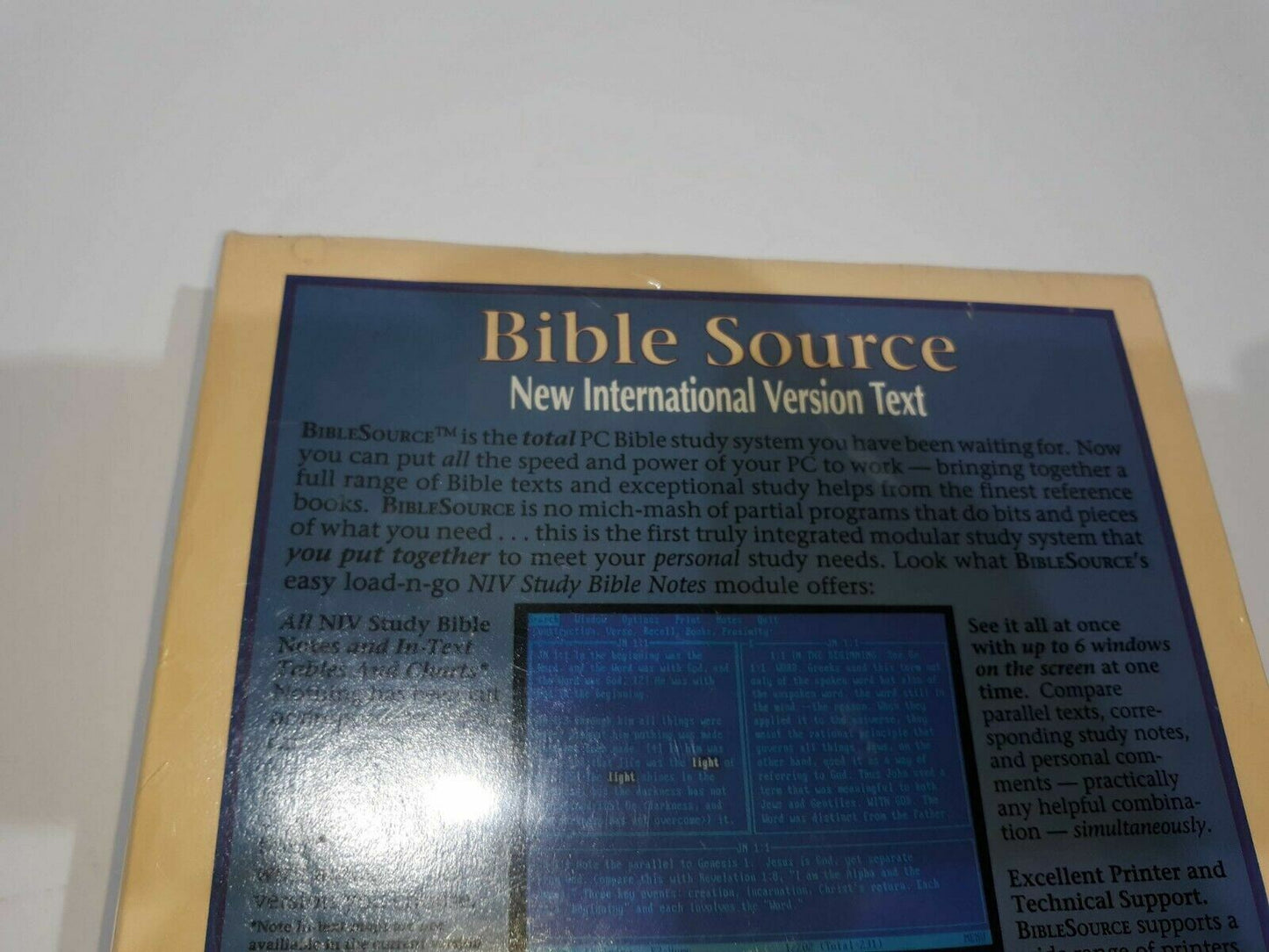 Sealed Zondervan Bible Source NIV Study Bible Notes 3 1/2" Disks