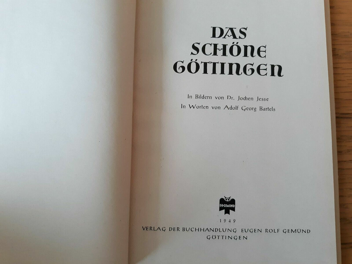Das schöne Göttingen In Bildern von Dr. Jochen Jesse German 1949