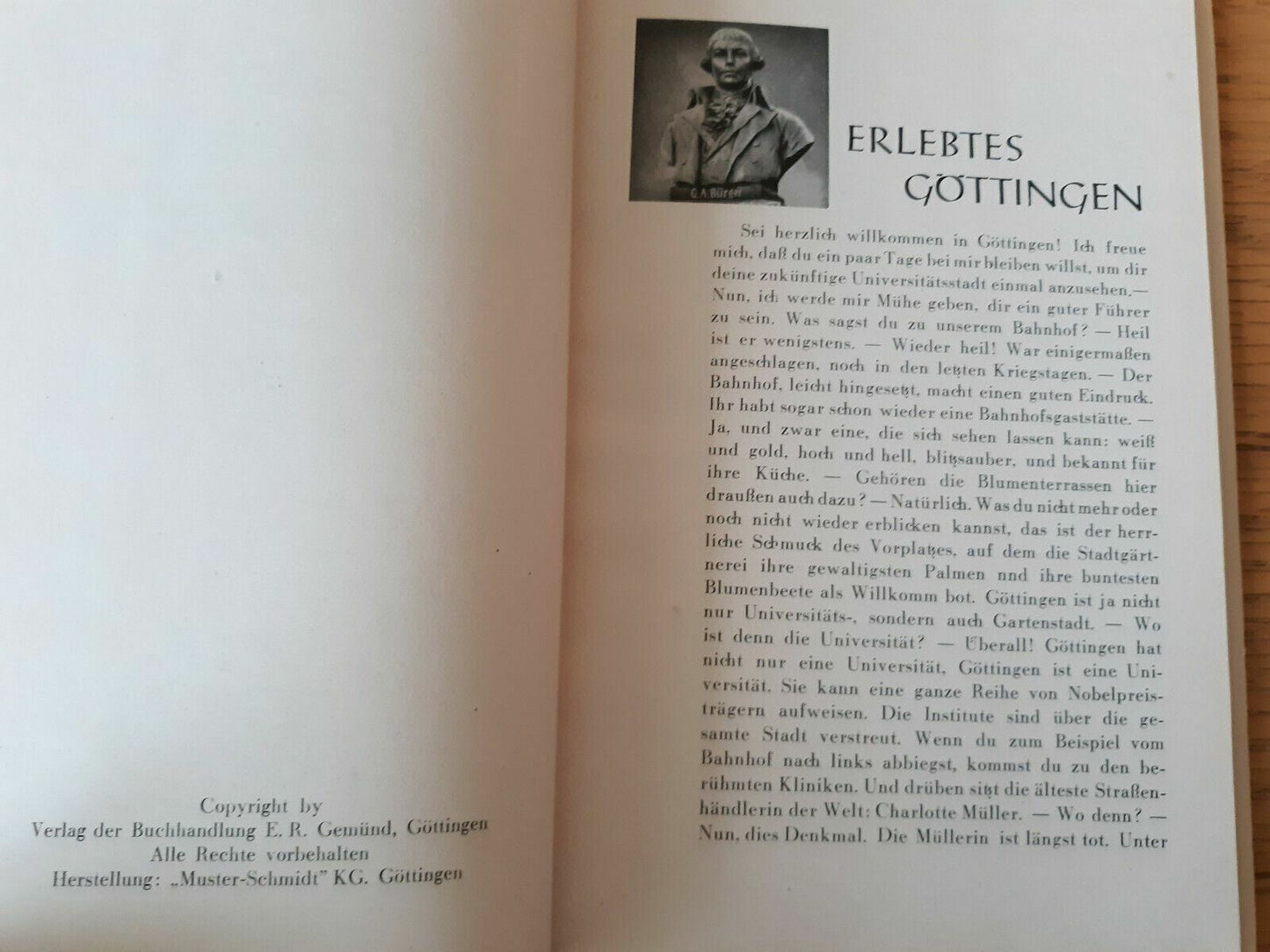 Das schöne Göttingen In Bildern von Dr. Jochen Jesse German 1949