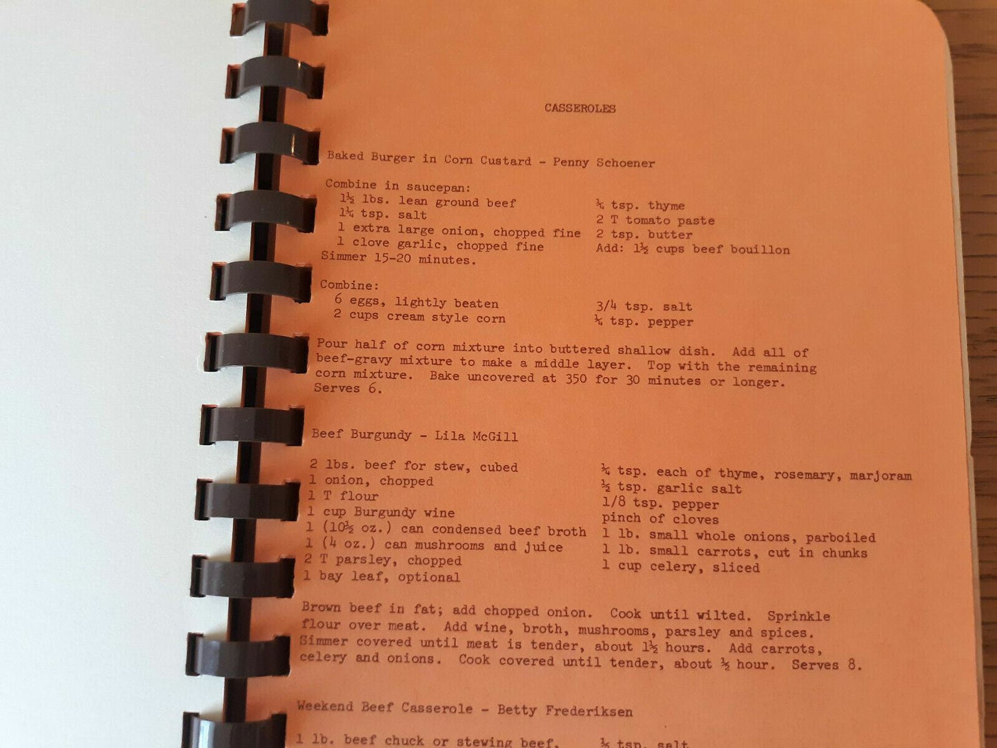 Smile Savors 1979 Cookbook Winona County Dental Auxiliary MN