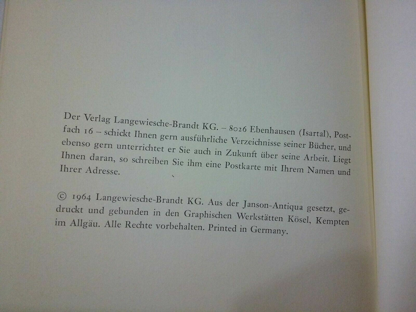 ich sag dir nicht was ich dir sage 1964