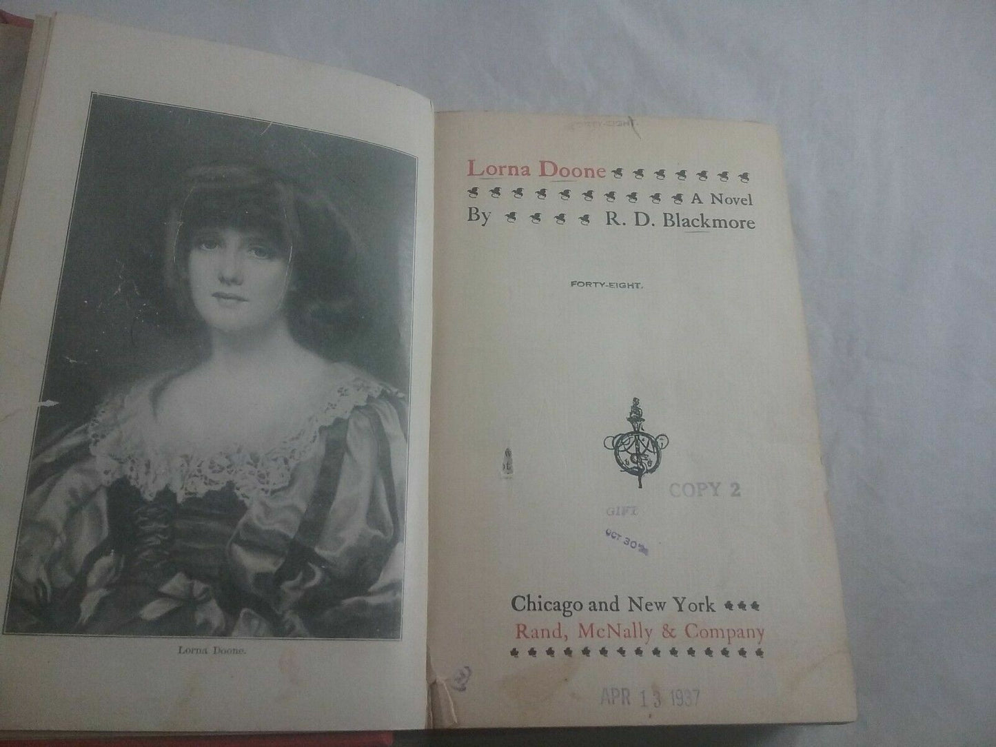 Lorna Doone Book (R. D. Blackmore - 1933)