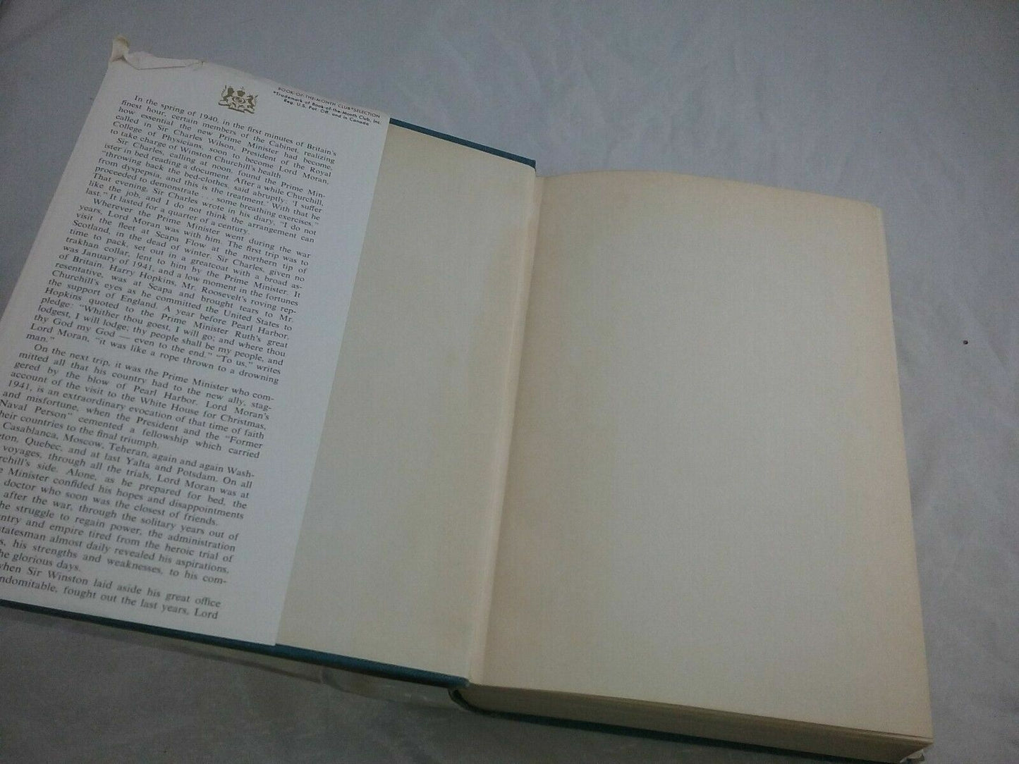 1966 Book Churchill Taken From The Diaries Of Lord Moran His Personal Physician