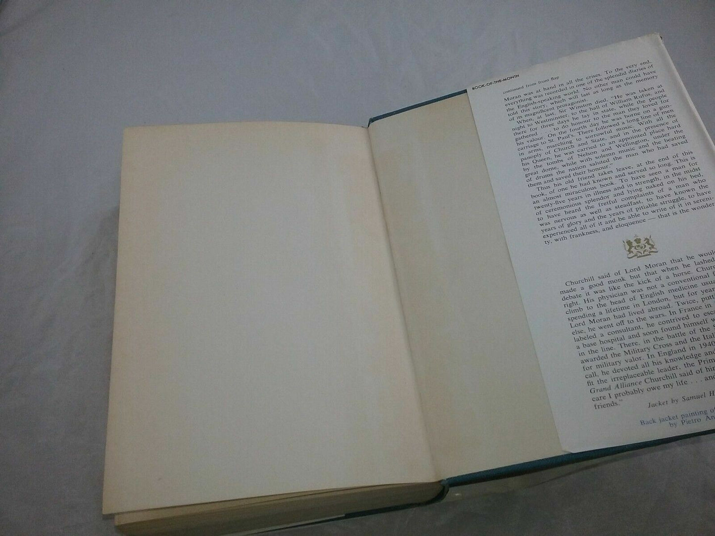 1966 Book Churchill Taken From The Diaries Of Lord Moran His Personal Physician