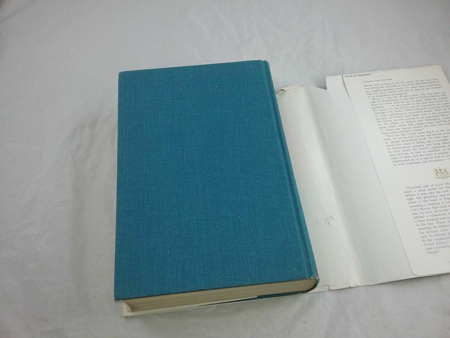 1966 Book Churchill Taken From The Diaries Of Lord Moran His Personal Physician