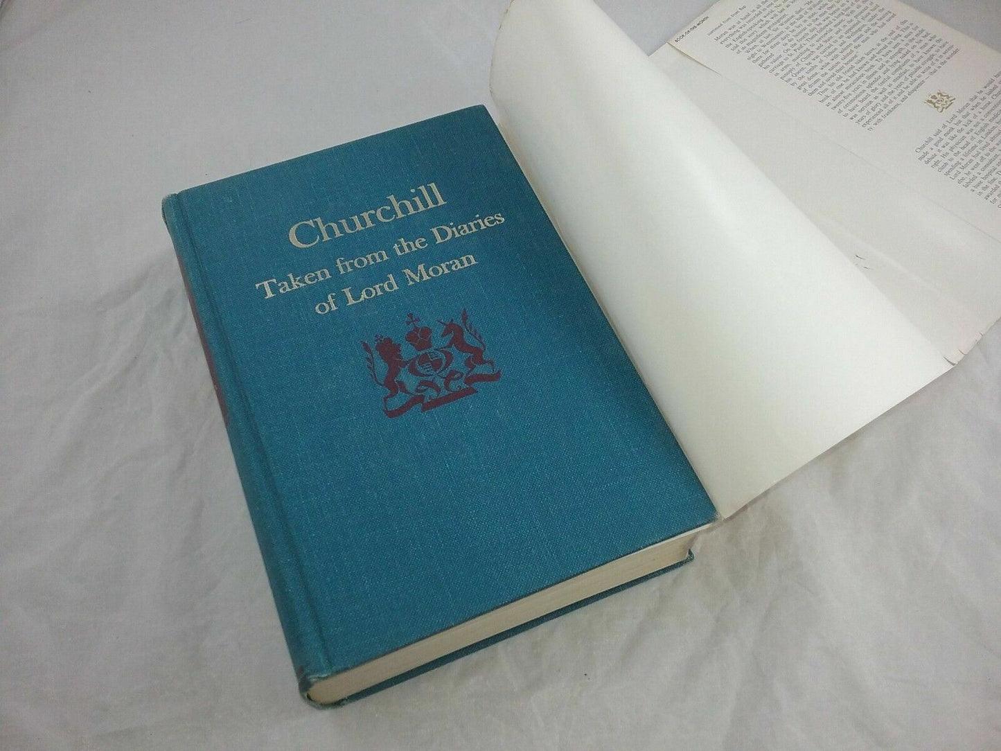 1966 Book Churchill Taken From The Diaries Of Lord Moran His Personal Physician