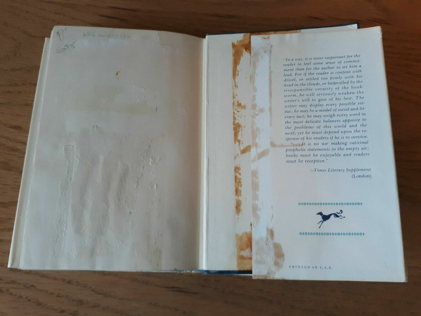 A Voice from the Attic by Robertson Davies-First Edition/DJ-1960 2nd Printing