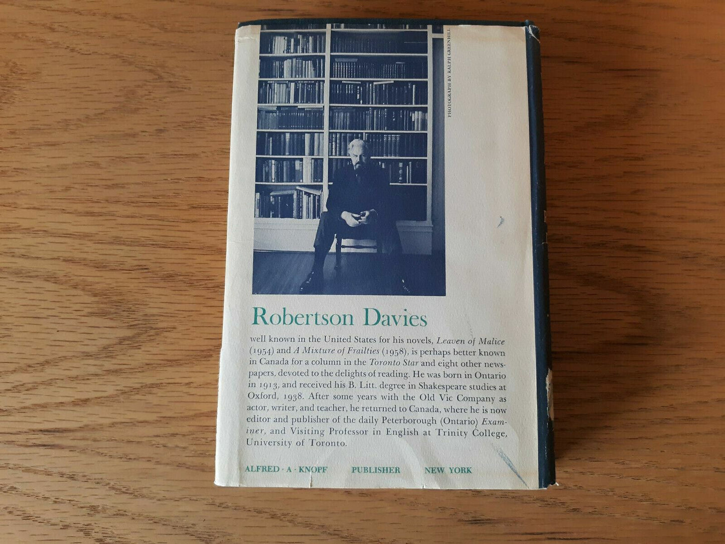 A Voice from the Attic by Robertson Davies-First Edition/DJ-1960 2nd Printing