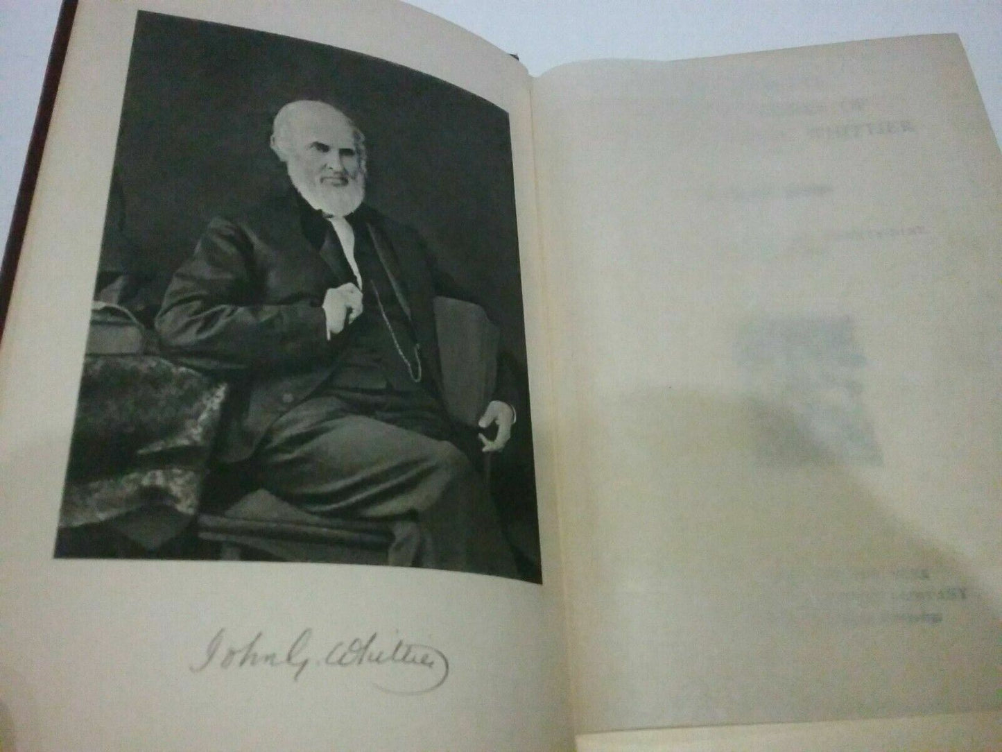 The Complete Works Of John Greenleaf Whittier, 1904, Hardcover, Illustrated