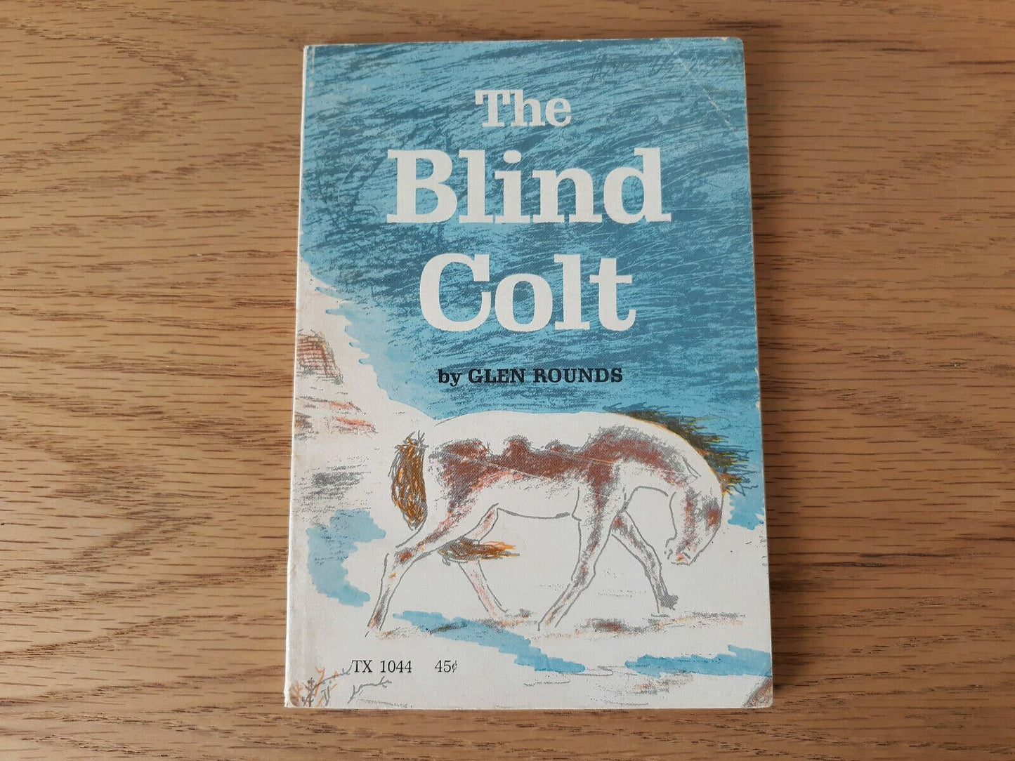 The Blind Colt by Glen Rounds Scholastic Books 2nd Printing 1967 PB