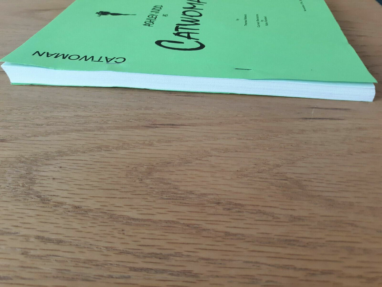 Ashley Judd As Catwoman Theresa Rebeck 2000 Script Paperback