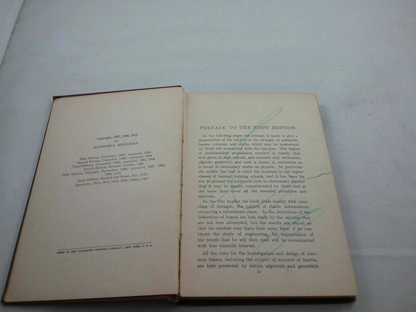 Strength of Materials By Mansfield Merriman 1917