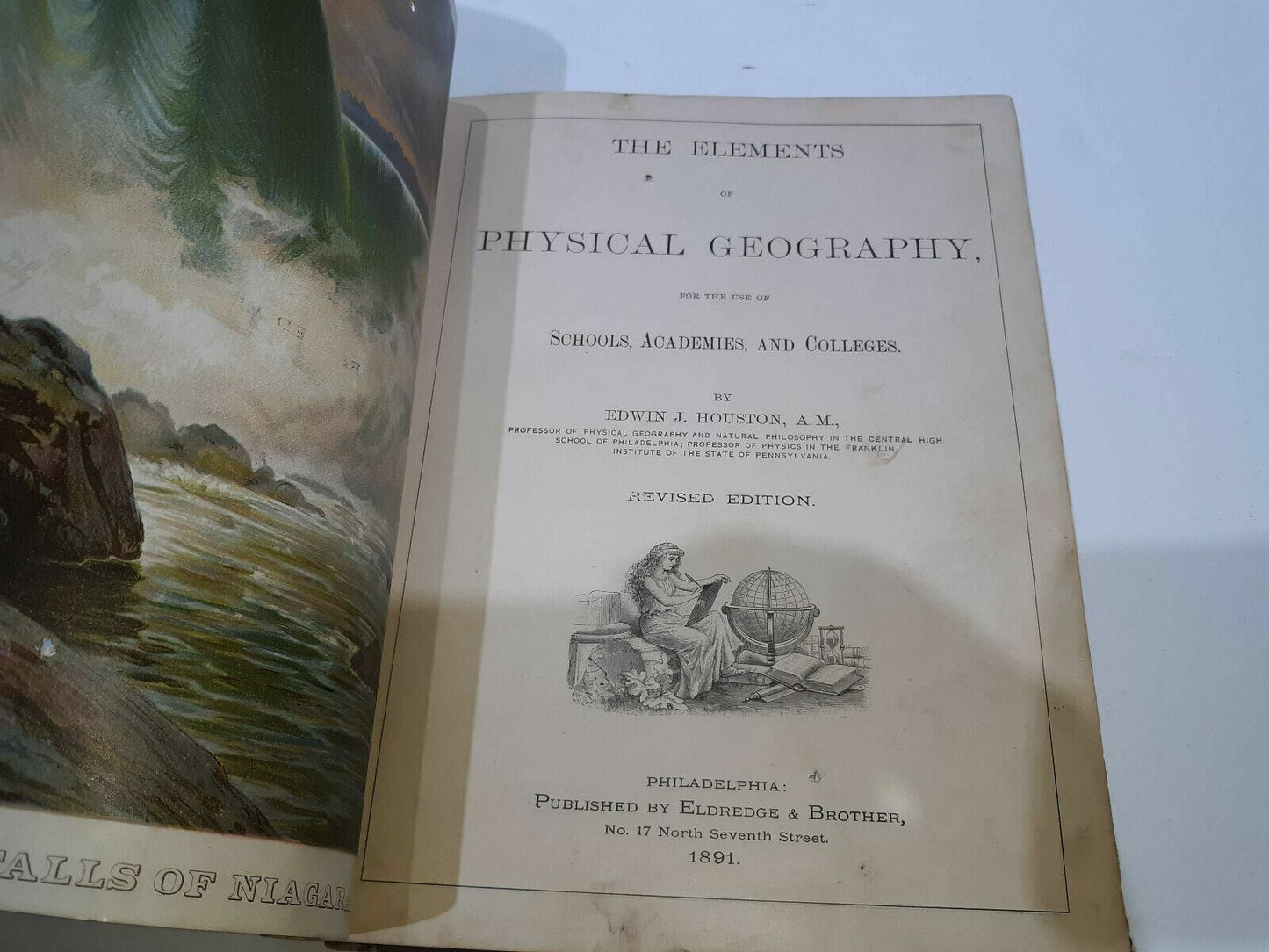 1891The Elements of Physical Geography by Edwin J. Huston, Eldredge & Brother,PA