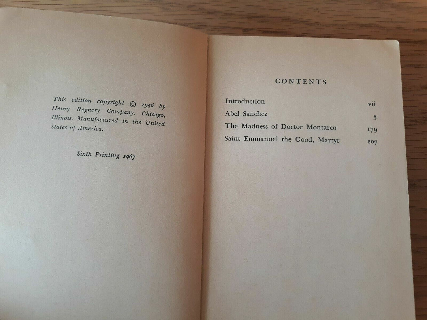 Abel Sanchez and Other Stories by Miguel De Unamuno 1967 Paperback