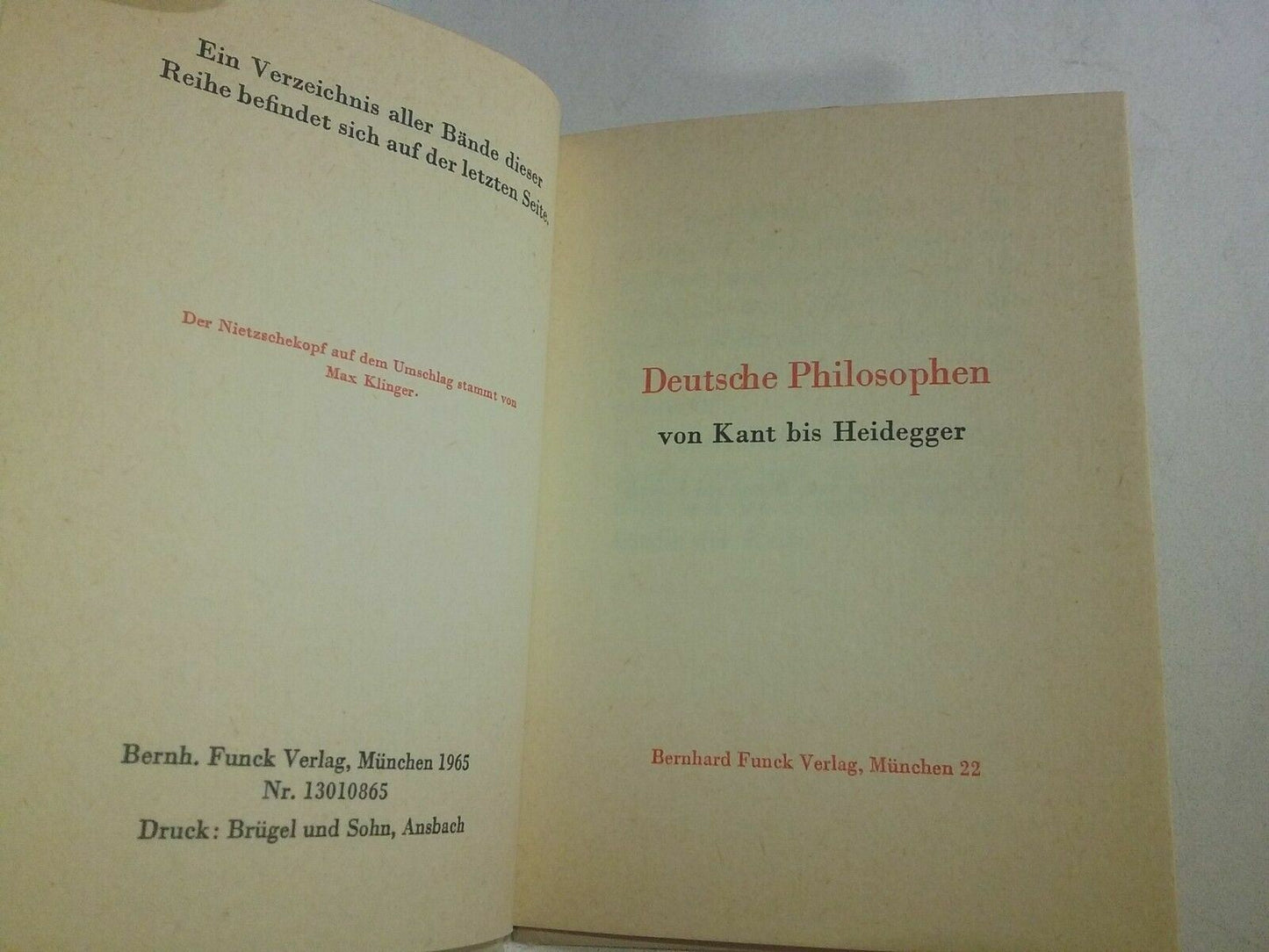 deutsche philosophen heidegger 1965