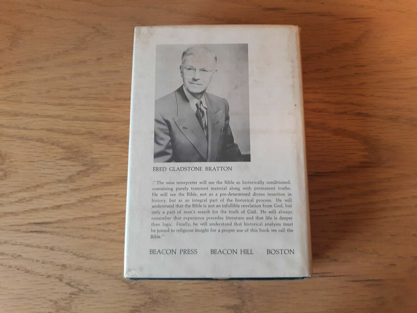 A History of The Bible by Fred Gladstone Bratton - 1959 1st Ed. HC/DJ