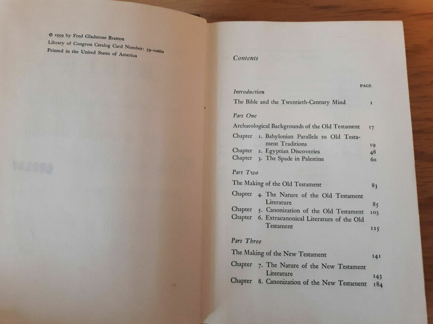 A History of The Bible by Fred Gladstone Bratton - 1959 1st Ed. HC/DJ