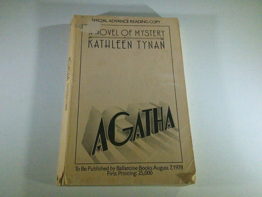 AGATHA - FIRST EDITION 1978 BY KATHLEEN TYNAN Special Advance Reading Copy