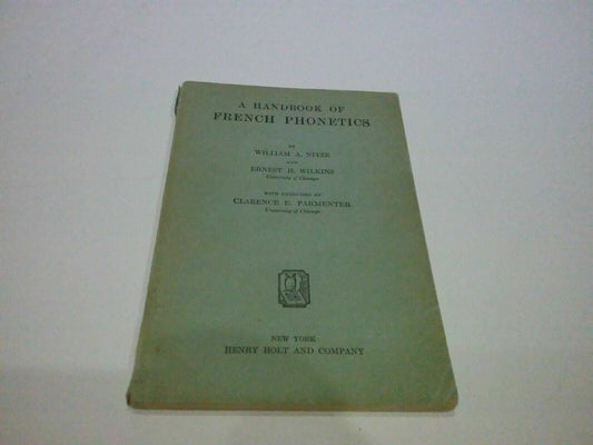 a handbook of french phonetics 1949 nitze